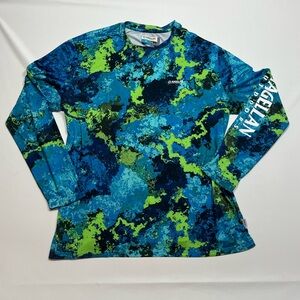 Magellan Men’s Outdoors Classic‎ Fit Veil Camo Long Sleeve Fishing Shirt XL
